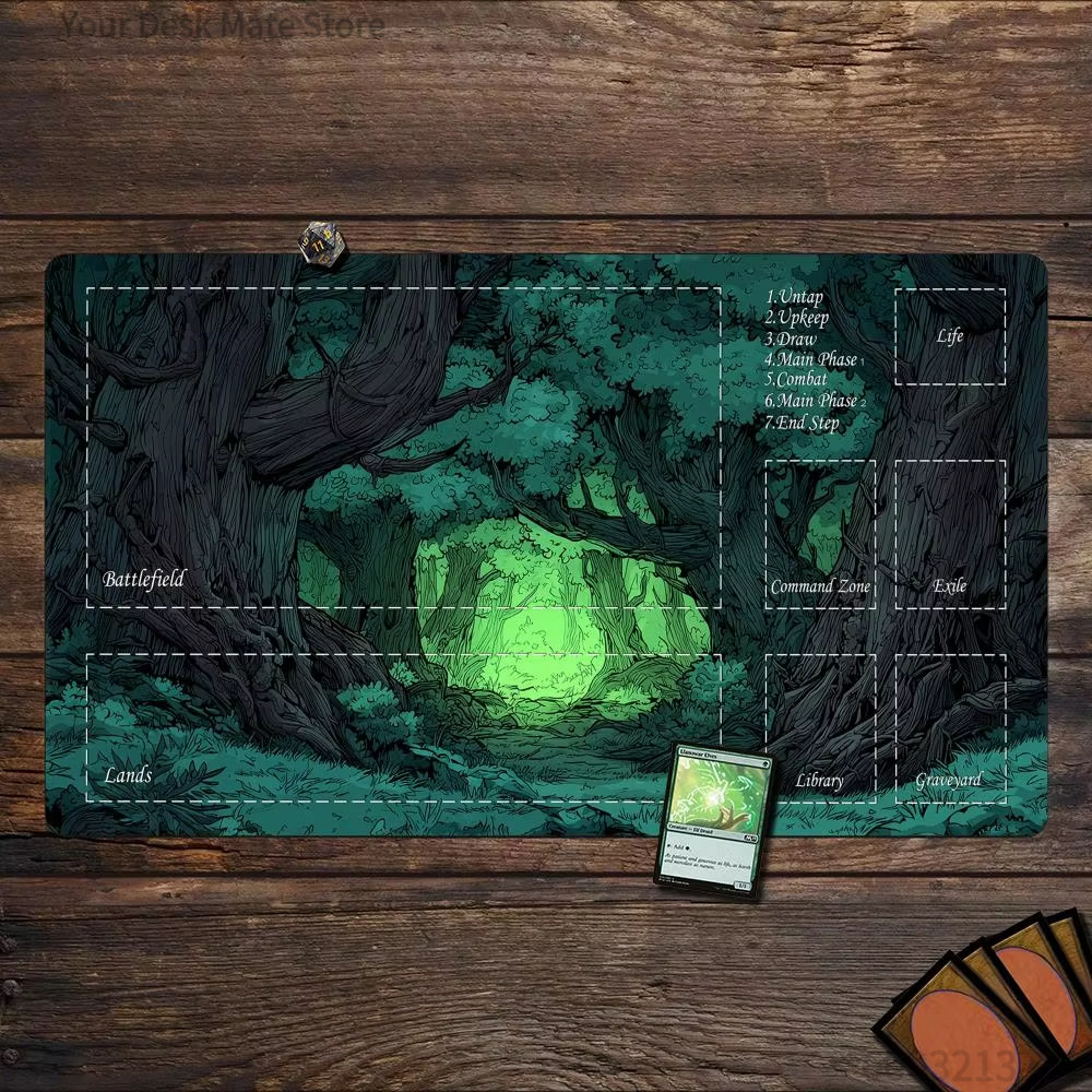 Play Mat Neoprene - Tappetino da Gioco MTG Tema Foresta