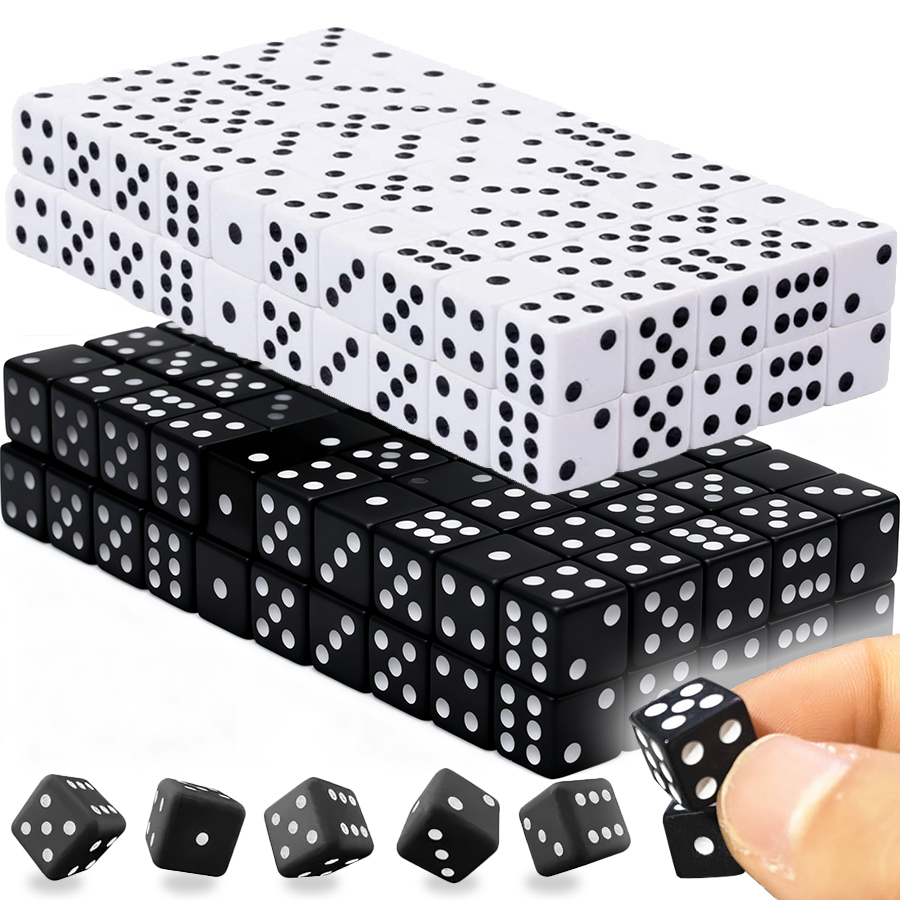 Board Game Sequence - 100 dadi angolari quadrati piccoli da