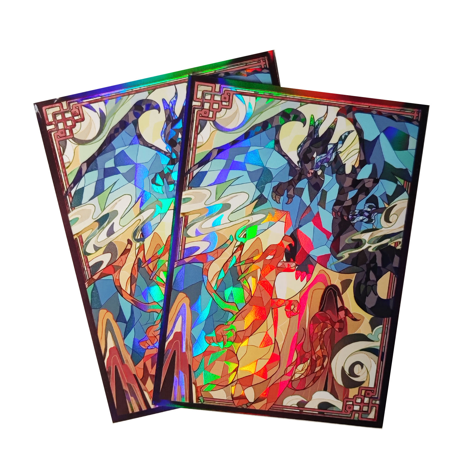Board Game Illustrator - 60ct Holo Buste per carte 66x91mm