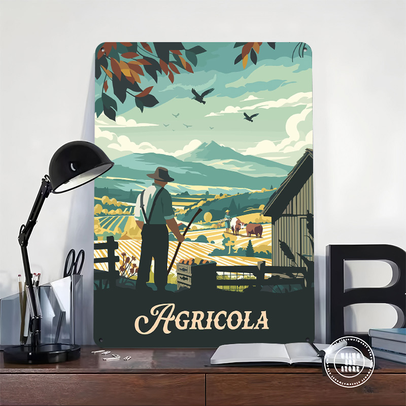 Poster in Metallo con Texture  - Board Game Illustrator recensione e prezzo